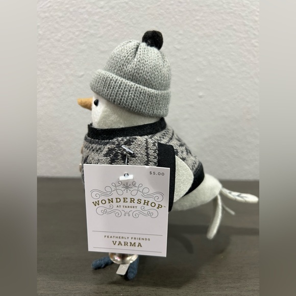 Christmas Target bird 2022 fabric bird with sweater and bell - Picture 3 of 5